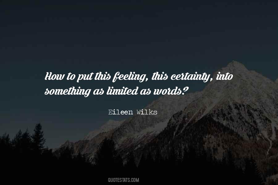Quotes About Certainty In Love #1841442