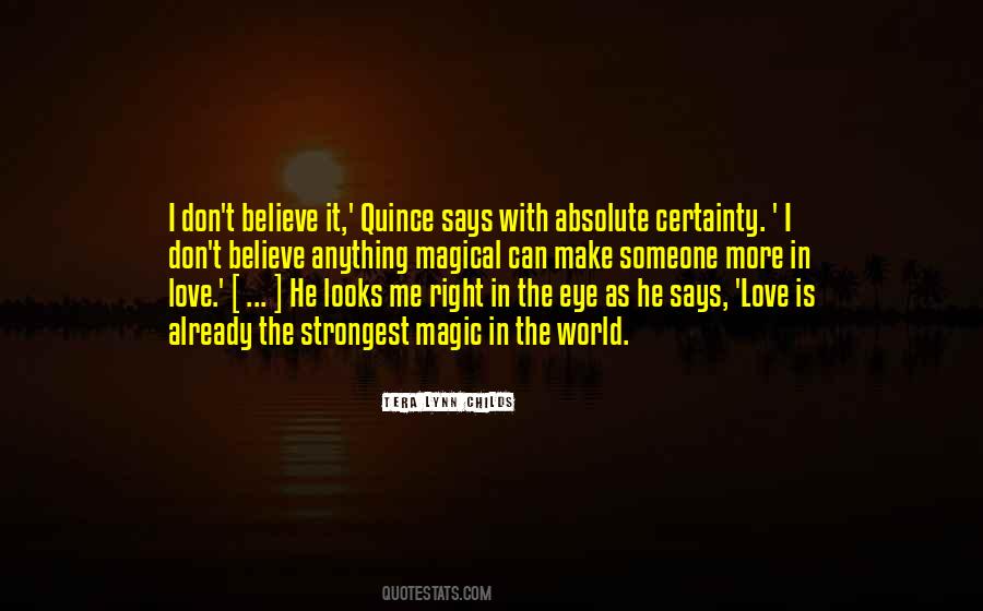 Quotes About Certainty In Love #1864501