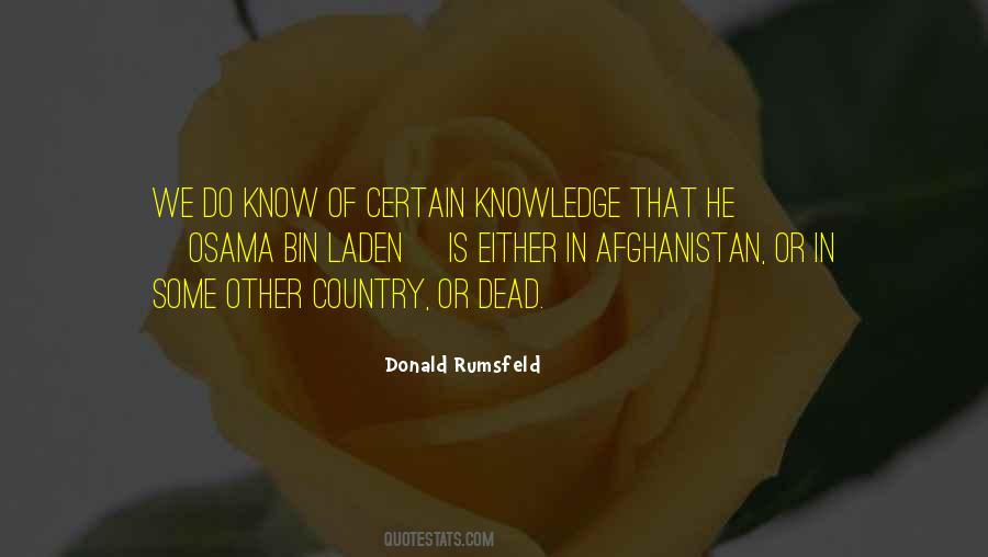 Quotes About Certain Knowledge #58384
