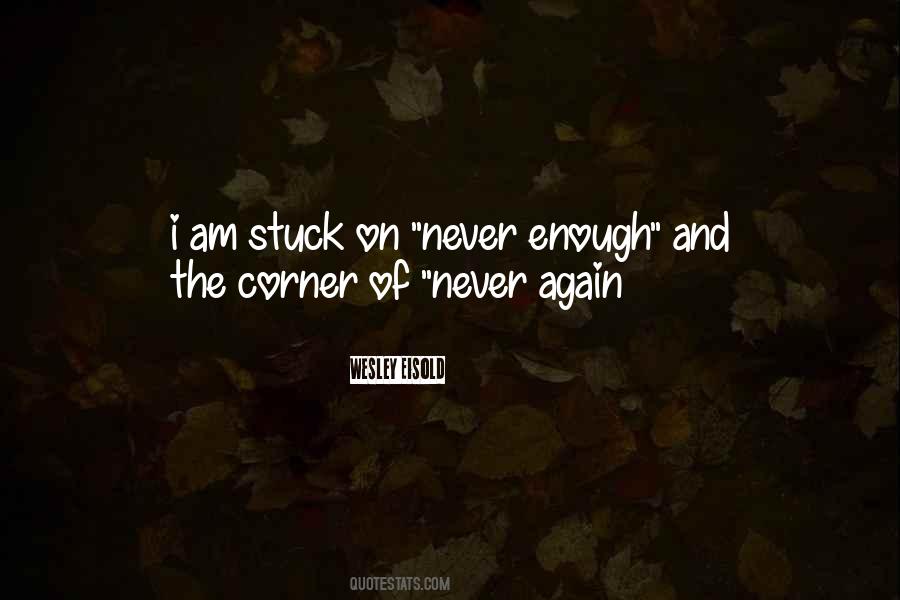 Never Again Quotes #826077