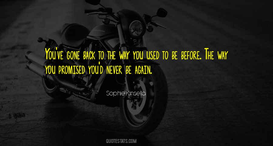 Never Back Again Quotes #401955