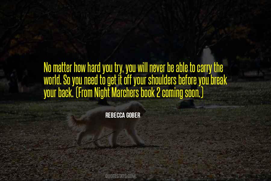 Never Back Off Quotes #126997