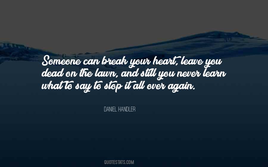 Never Break Your Heart Quotes #308190