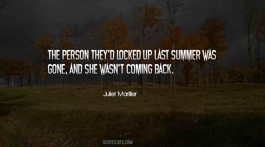 Never Coming Back Quotes #172369