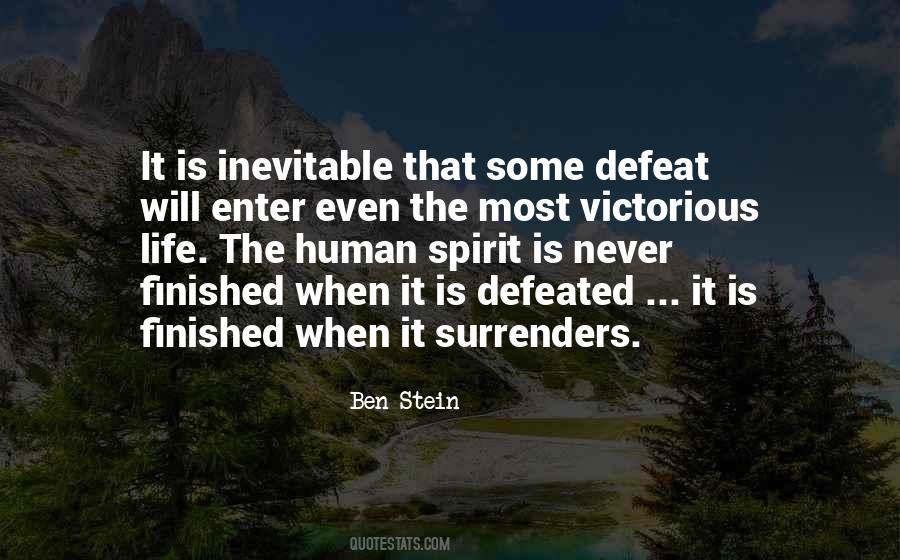 Never Defeated Quotes #1348116