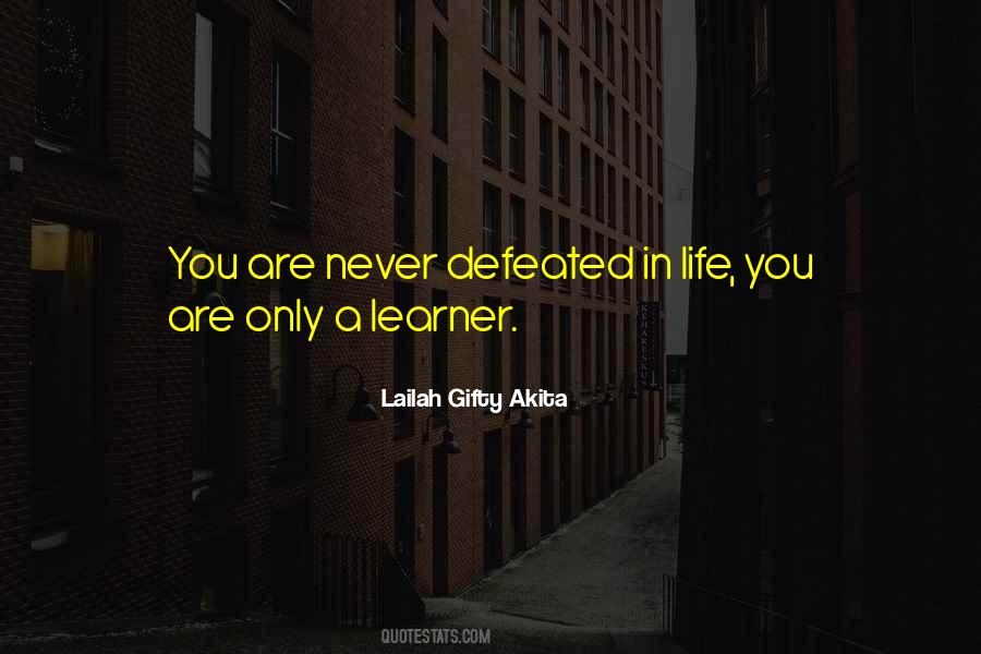 Never Defeated Quotes #283007
