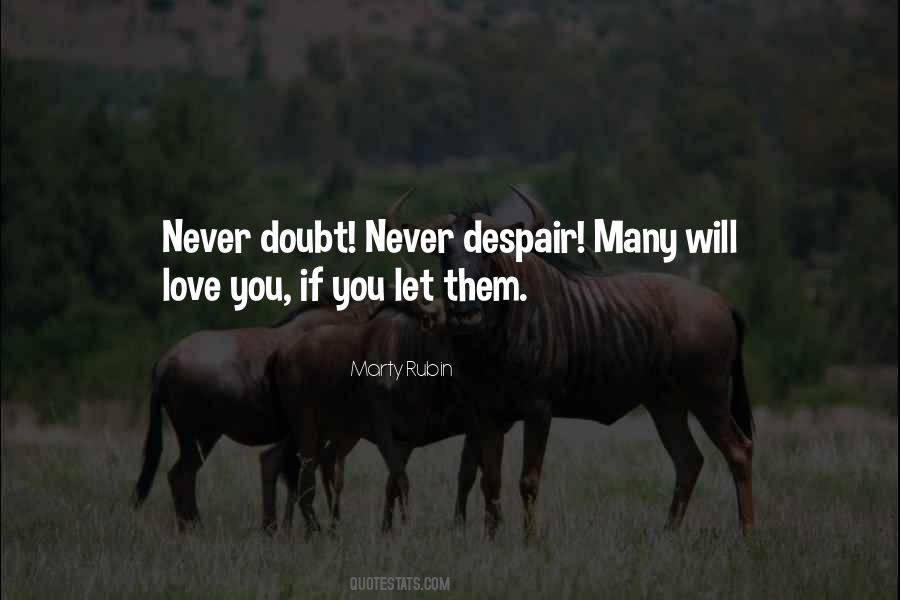 Never Doubt Quotes #8869