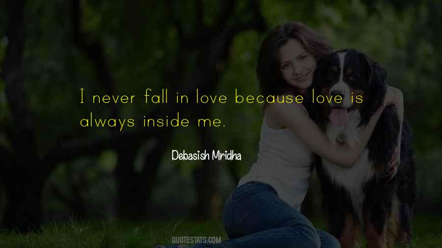 Never Ever Fall In Love Quotes #139055