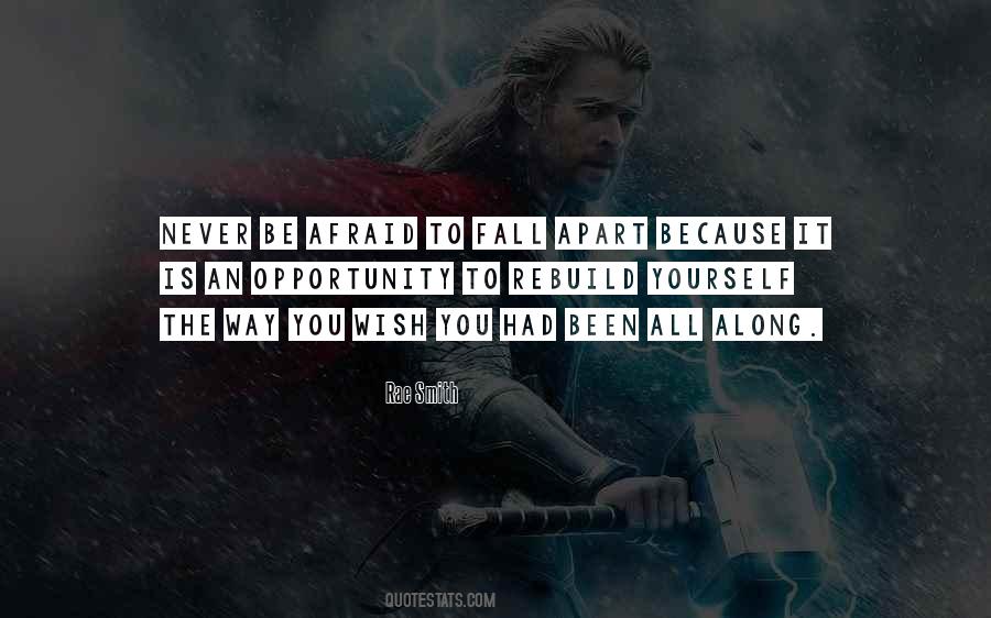 Never Fall Apart Quotes #184090