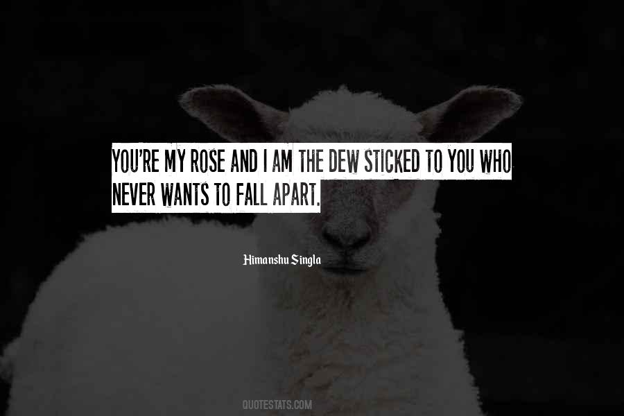 Never Fall Apart Quotes #463324