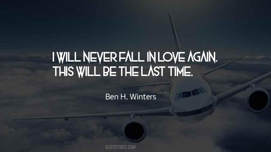 Never Fall In Love Again Quotes #1448574