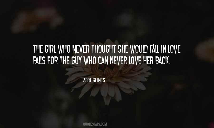 Never Fall Love Quotes #219100