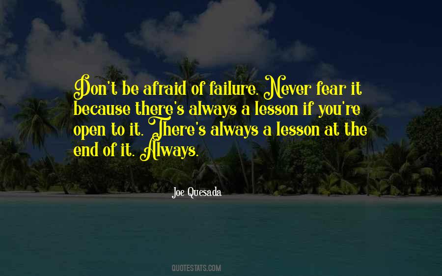 Never Fear Failure Quotes #629111