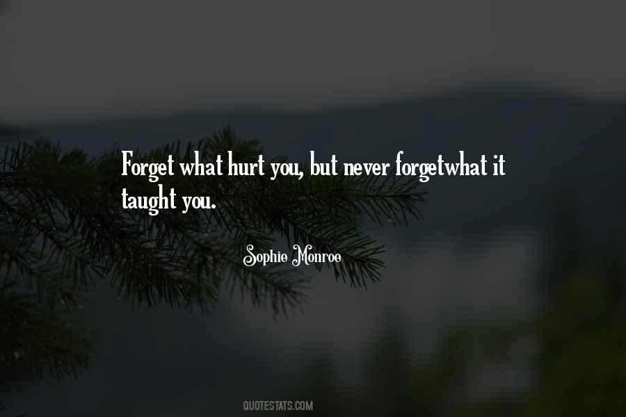 Never Forget Who Hurt You Quotes #1055969