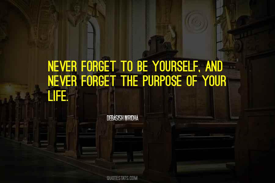 Never Forget Yourself Quotes #216082