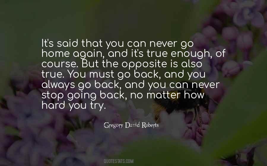 Never Go Back Again Quotes #1278728