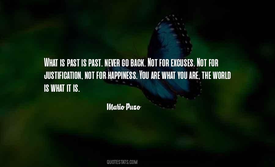 Never Go Back Quotes #126524