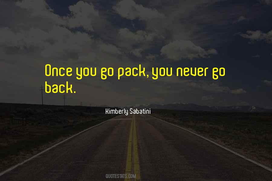 Never Go Back Quotes #378833
