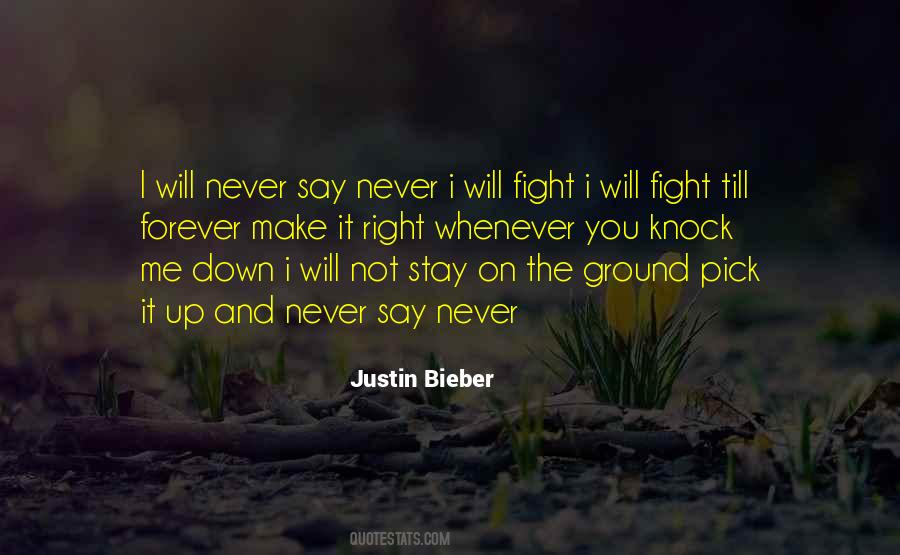 Never Go Down Without A Fight Quotes #494095