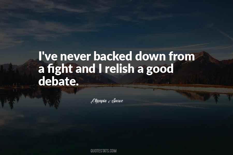 Never Go Down Without A Fight Quotes #866206