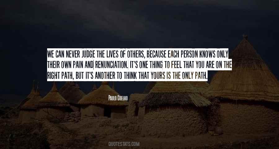 Never Judge Others Quotes #621068