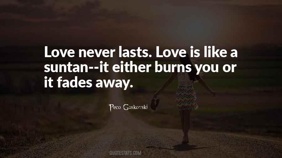 Never Lasts Quotes #319290