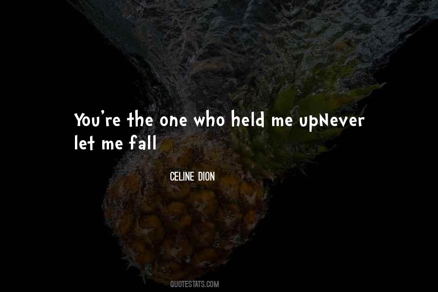 Never Let Me Fall Quotes #362220