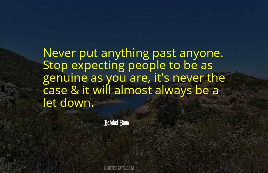 Never Let You Down Quotes #1191765