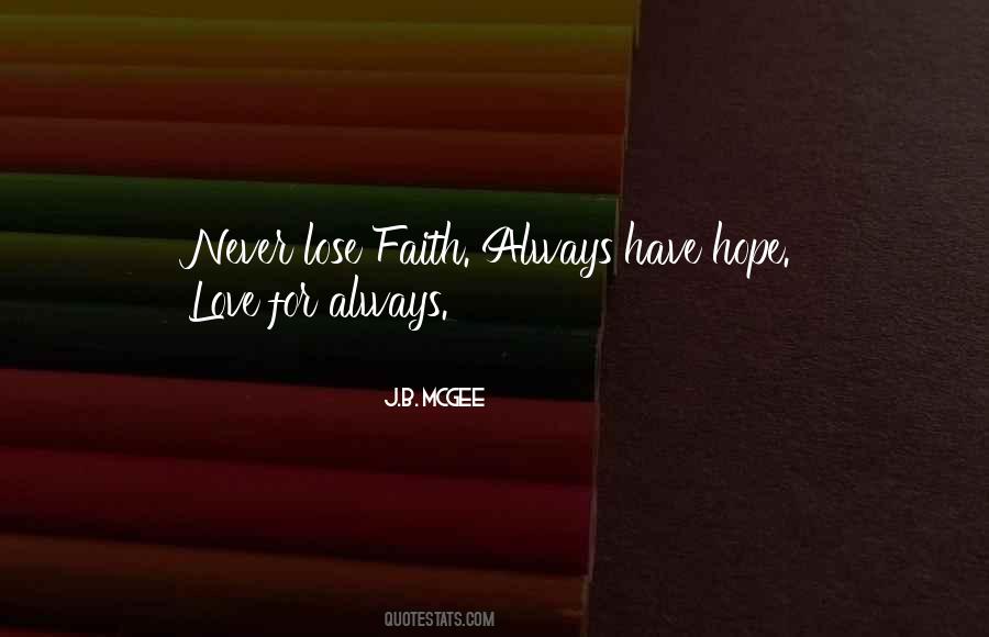 Never Lose Hope Quotes #404434