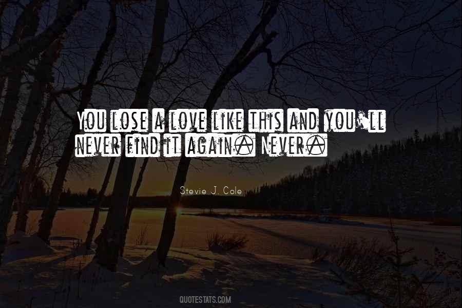 Never Lose Love Quotes #1141677