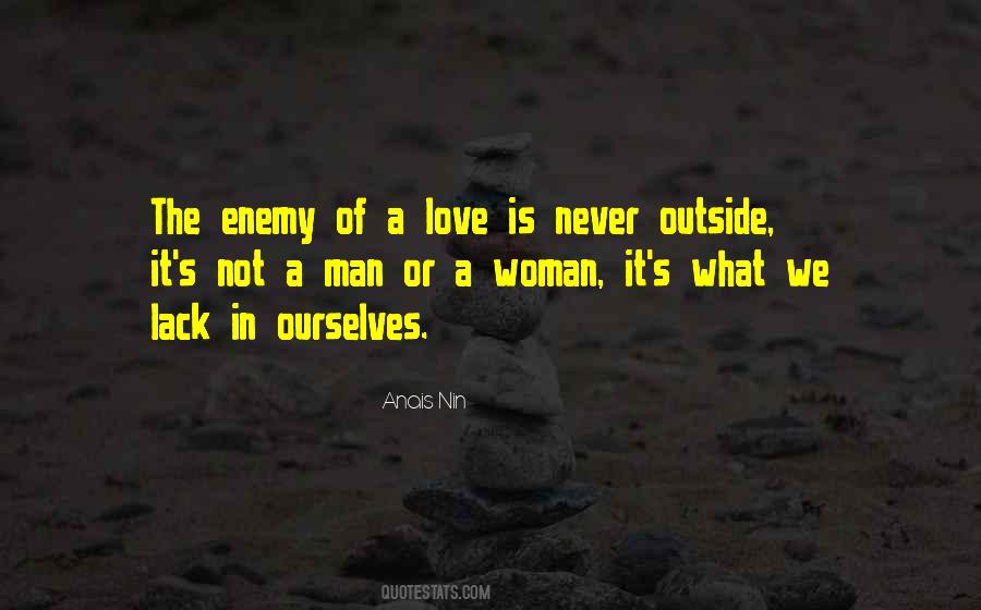 Never Love A Man Quotes #118548