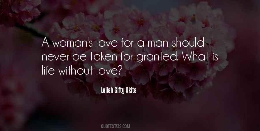 Never Love A Man Quotes #294781