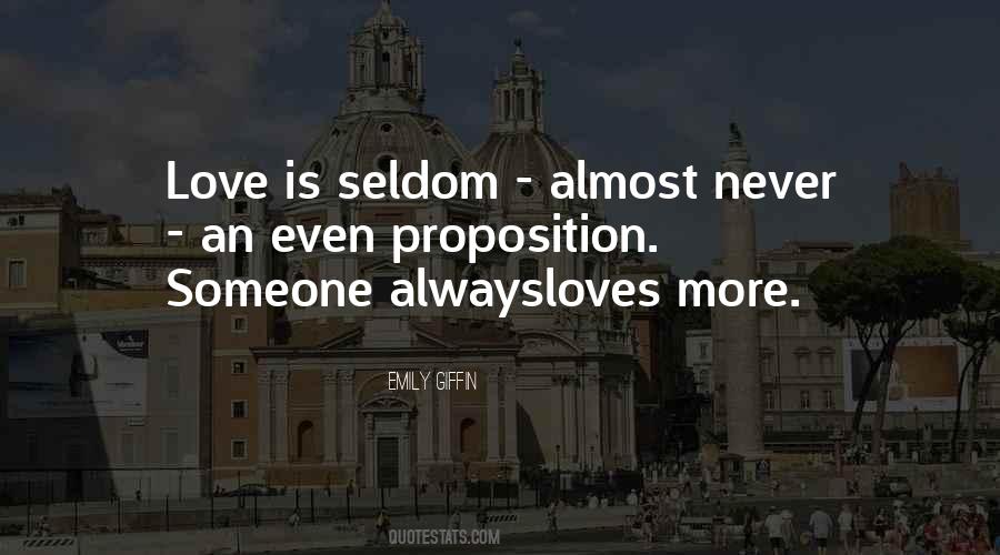 Never Love Someone Quotes #170614