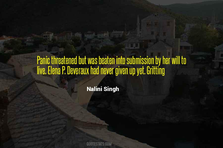 Never Panic Quotes #883564