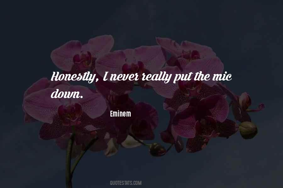 Never Put Me Down Quotes #978671