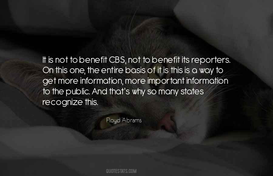 Quotes About Cbs #992769