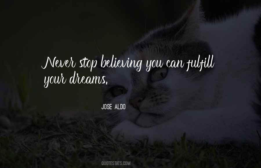 Never Stop Believing Quotes #1384327