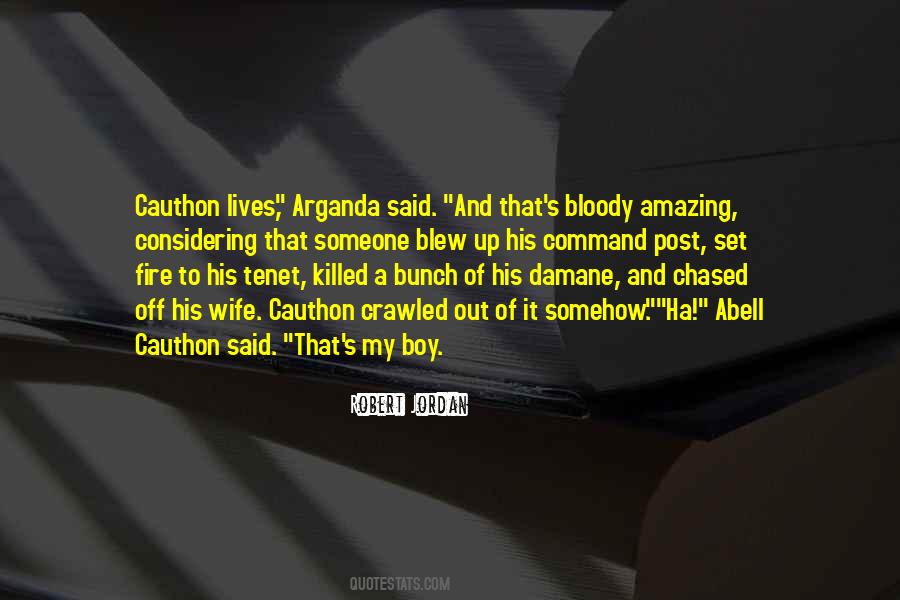 Quotes About Cauthon #1282397