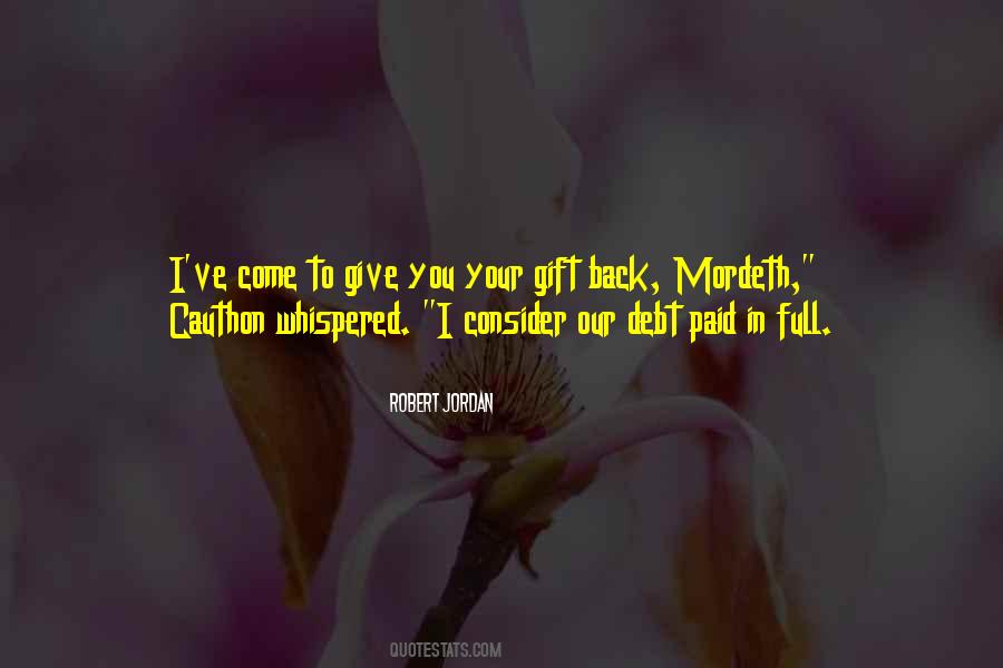Quotes About Cauthon #867827