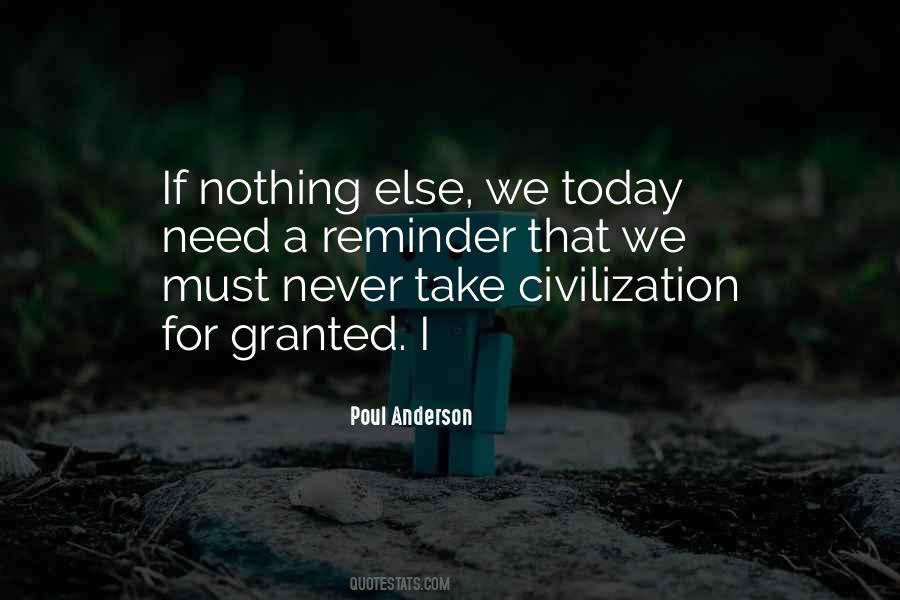 Never Take Today For Granted Quotes #205246