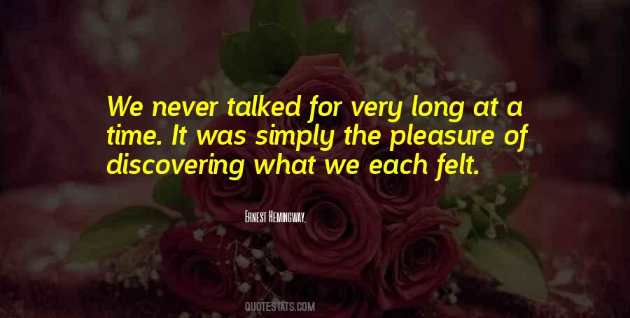 Never Talked Quotes #894601