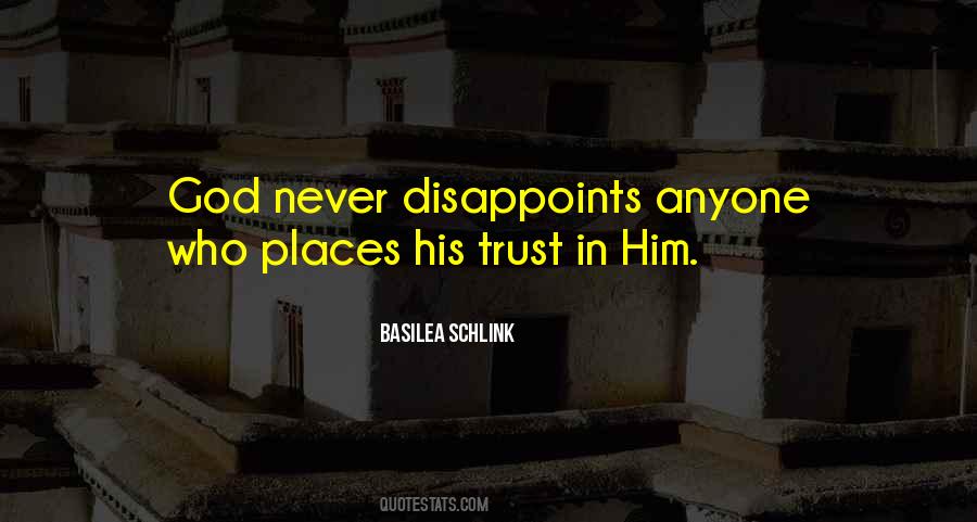 Never Trust God Quotes #1574460