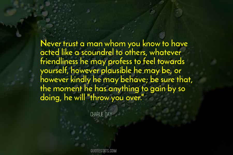 Never Trust Man Quotes #896701