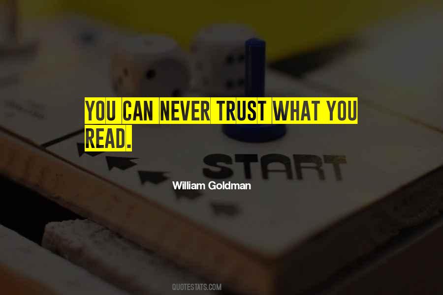Never Trust Quotes #1341212