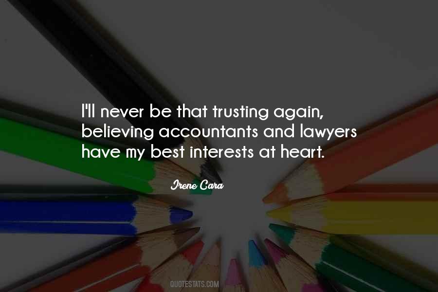 Never Trusting Quotes #1257629