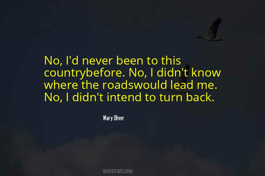 Never Turn Back Quotes #1346993