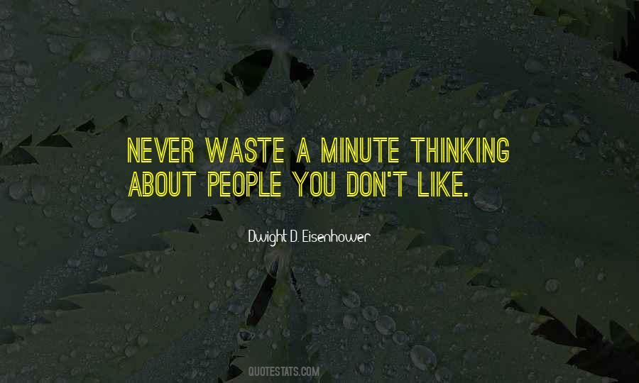 Never Waste Time Quotes #1161054