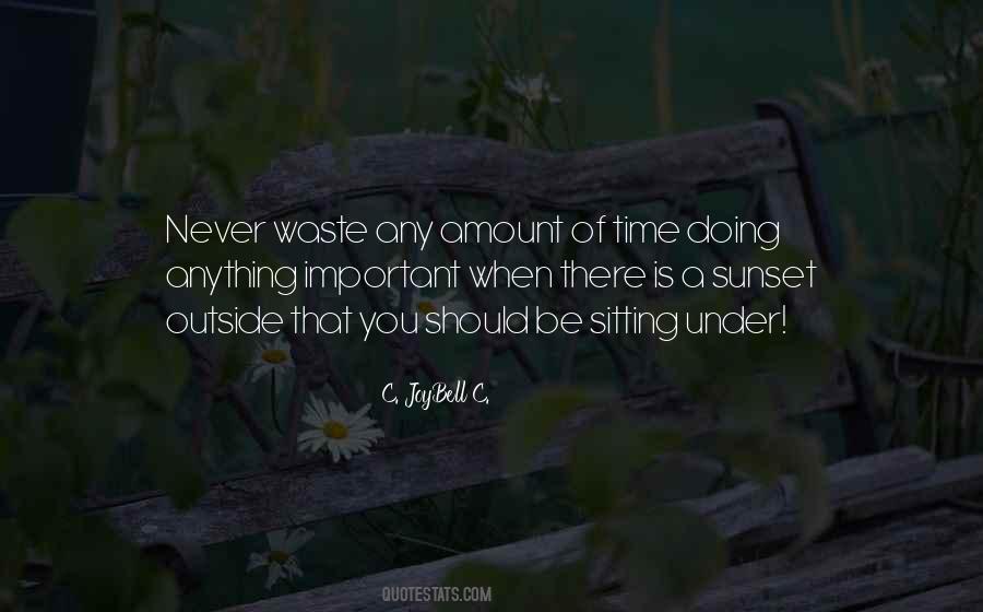 Never Waste Time Quotes #1473979