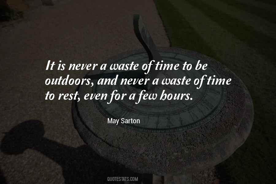 Never Waste Time Quotes #285979