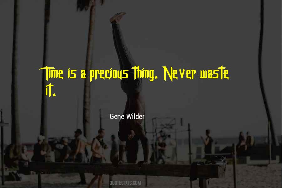 Never Waste Time Quotes #985818